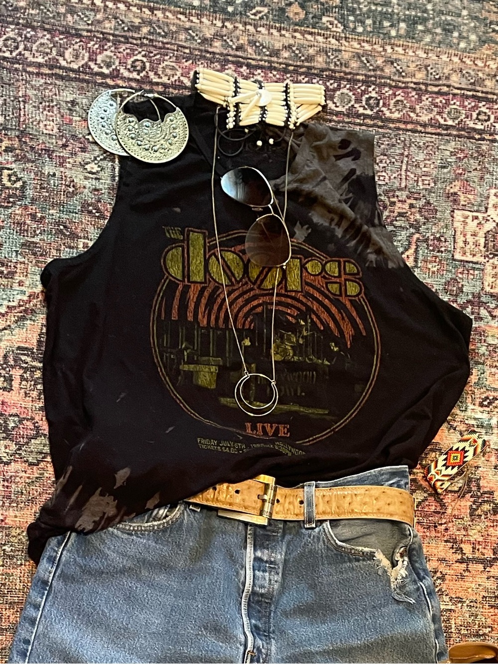 The Doors Hollywood Bowl 1968 Graphic Muscle Tank Top - XL